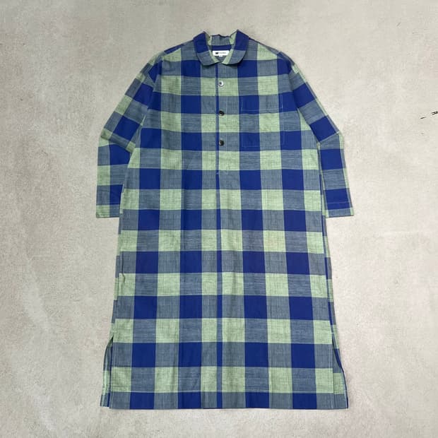 이세이미야케 린넨 체크원피스 s10259