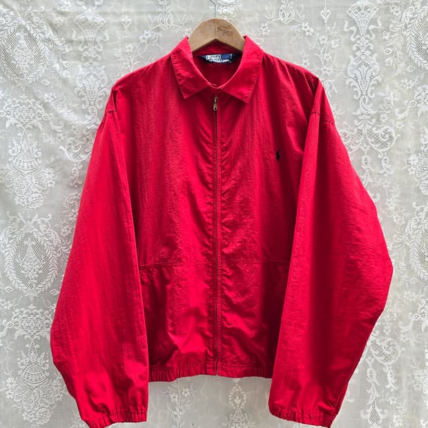 90s 폴로 랄프로렌 나일론 블루종
