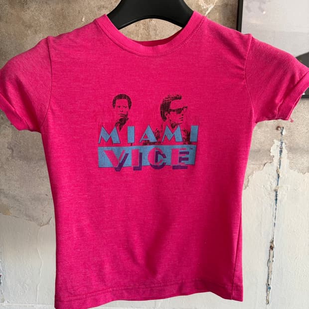 00s Miami Vice 드라마 프로모 티셔츠