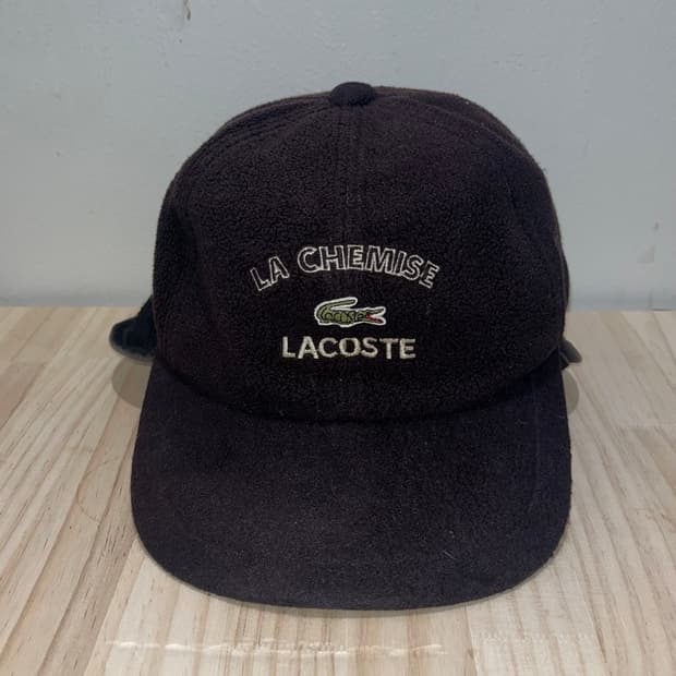 라코스테 플리스 귀도리 캡