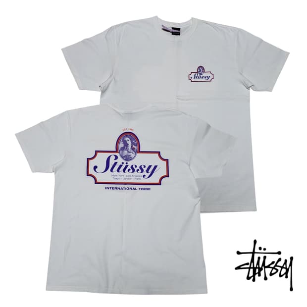 (L) 23ss 스투시 어센틱 반팔티 stussy