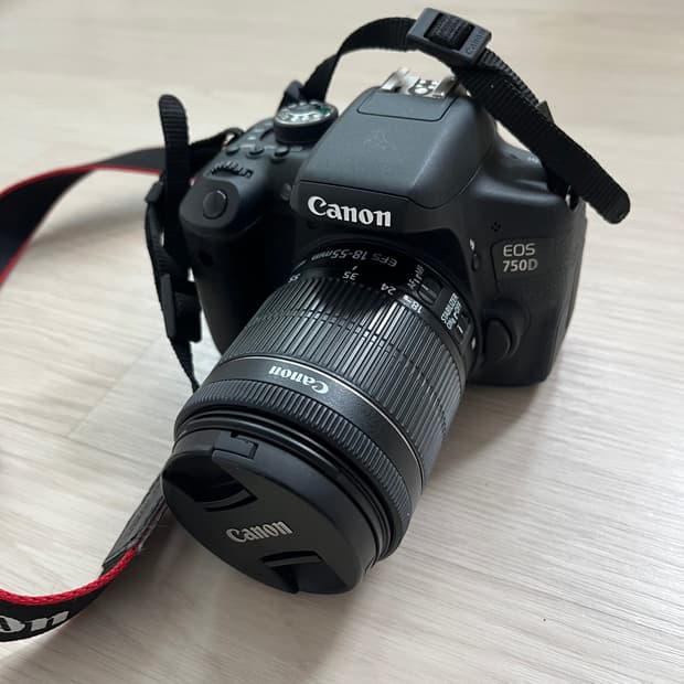 캐논 EOS 750D DSLR 카메라 18-55mm