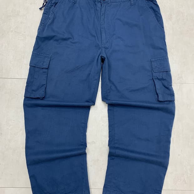 Tri-waist comfort system 블루 카고 팬츠 #605