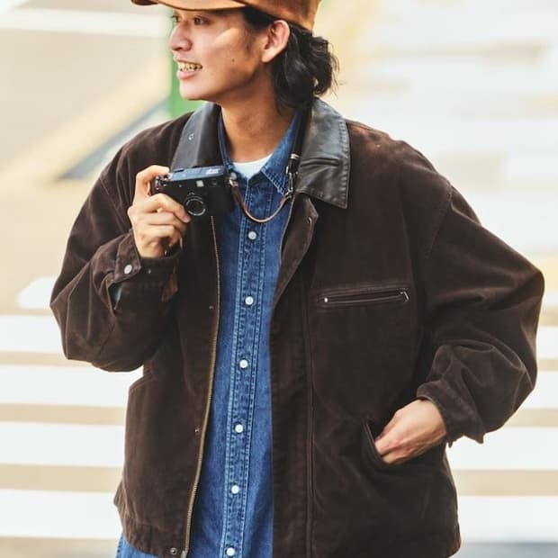 프릭스스토어 레자레드 스웨이드 워크 자켓