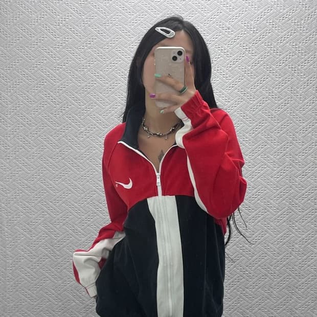 나이키 90's 레트로 배색 트랙탑 져지 집업 XXL C07135