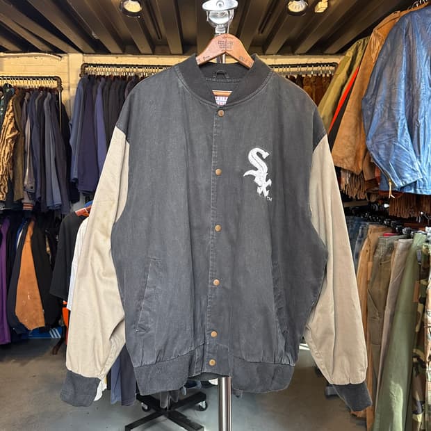 90s 스타터 Mlb 페이드 시카고 화이트삭스 베이스볼 자켓