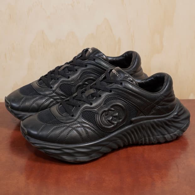 구찌 Ripple 트레이너 레더 스니커즈