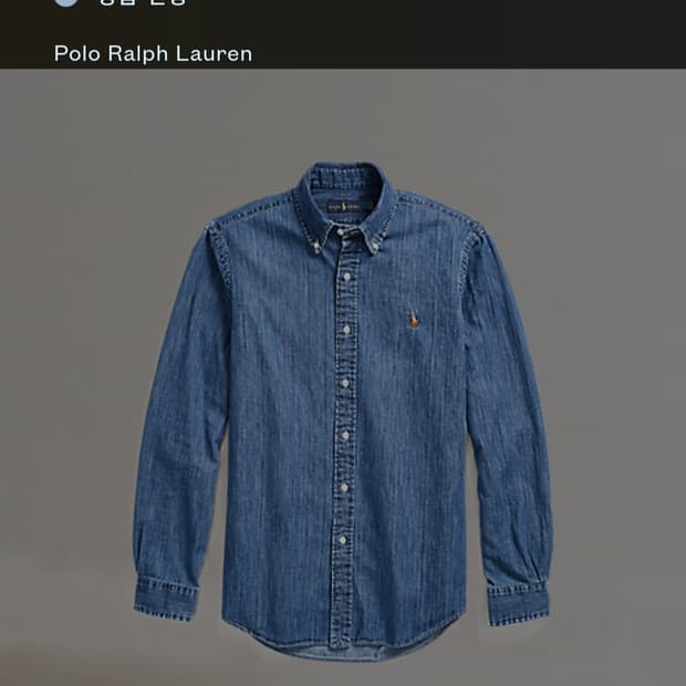 Polo Ralph Lauren 남성 100~105  클래식핏 데님셔츠