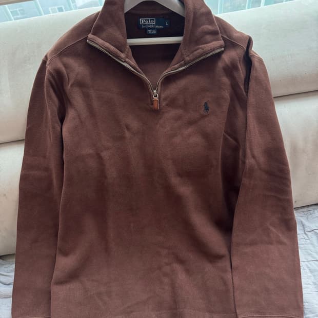 폴로 랄프로렌 하프집업 니트 초코브라운