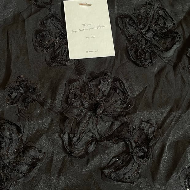 블랙 미니드레스