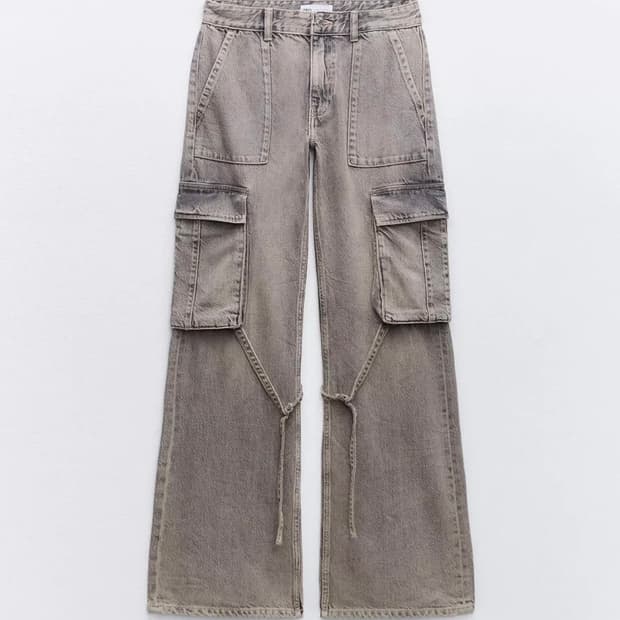 자라 TRF 카고 미드라이즈 진