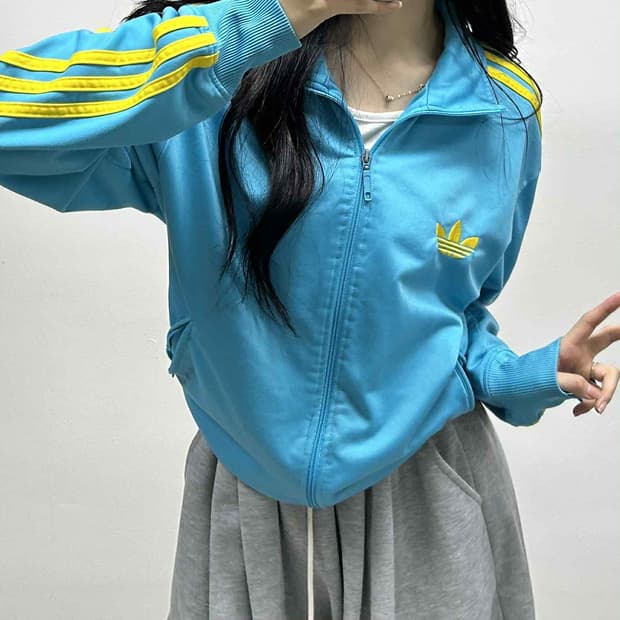 아디다스 구파이어버드 하늘 아노깔 트랙탑 희귀져지(L)