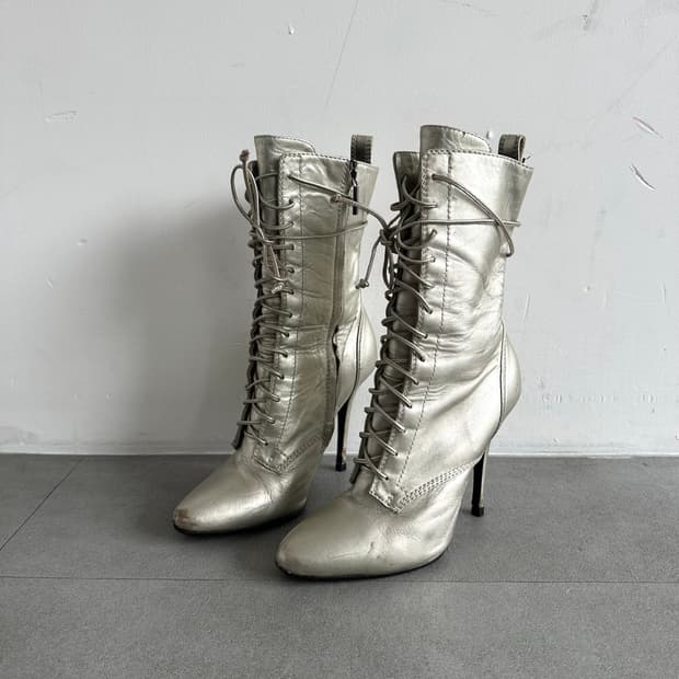 발망 x 쥬세페자노티 실버 힐 복서 부츠