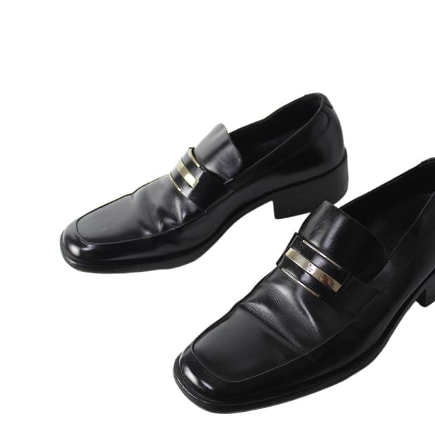 2000s Gucci 구찌 스틸 플레이트 로퍼