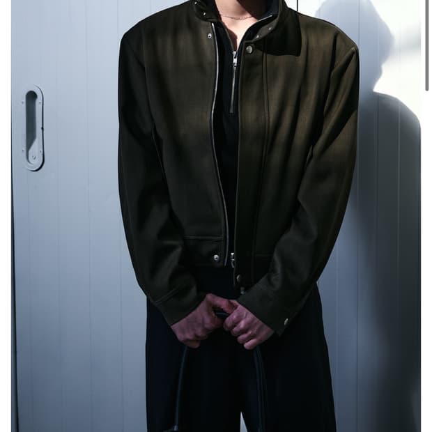 헬렛 울 해링턴 자켓 카키