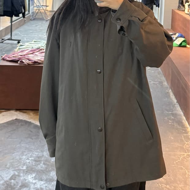 입생로랑 자수로고 카키 블루종 자켓 H3314