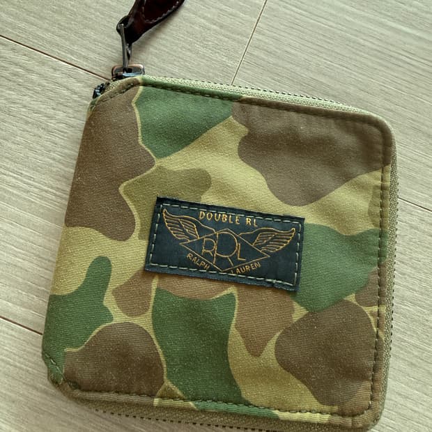 rrl 더블알엘 카모 반지갑 레어