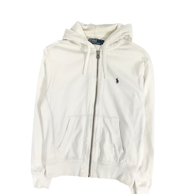 폴로 화이트 써멀 후드집업 (man s)