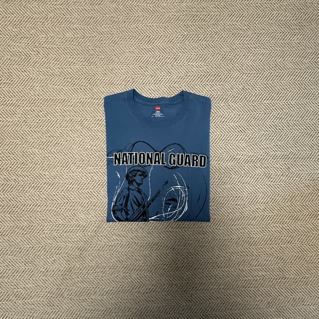 HANES usa vintage printing t-shirt
