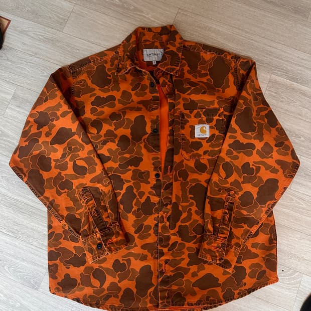 칼하트 카모 셔츠자켓