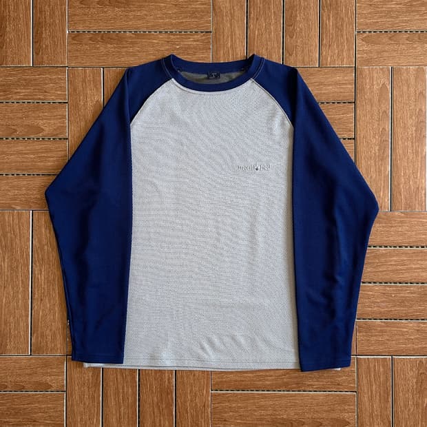 Mont Bell raglan logo long sleeves