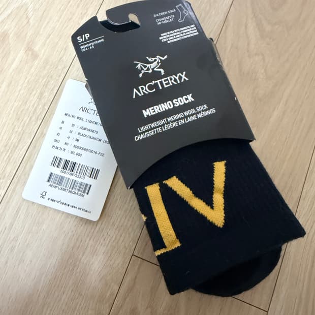 (새상품) 아크테릭스 메리노 울 삭스 양말 3/4 SM