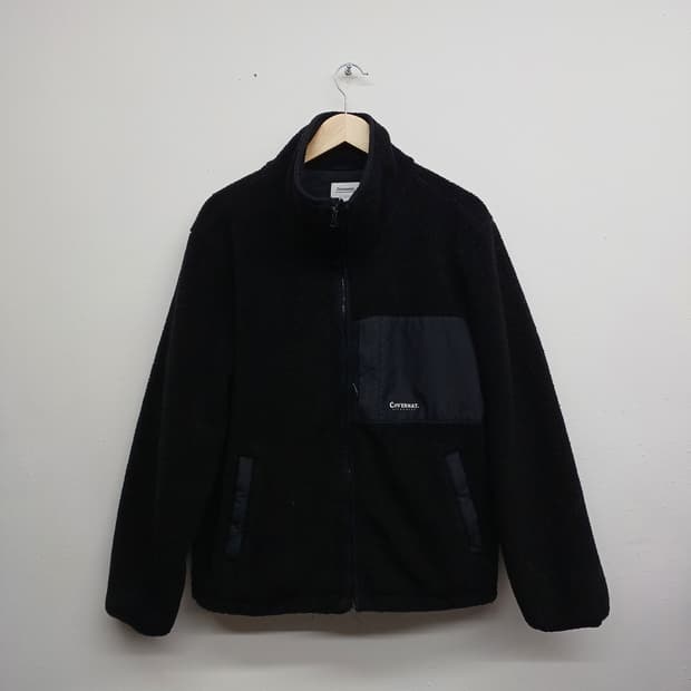 커버낫 후리스 블랙 집업 자켓 M