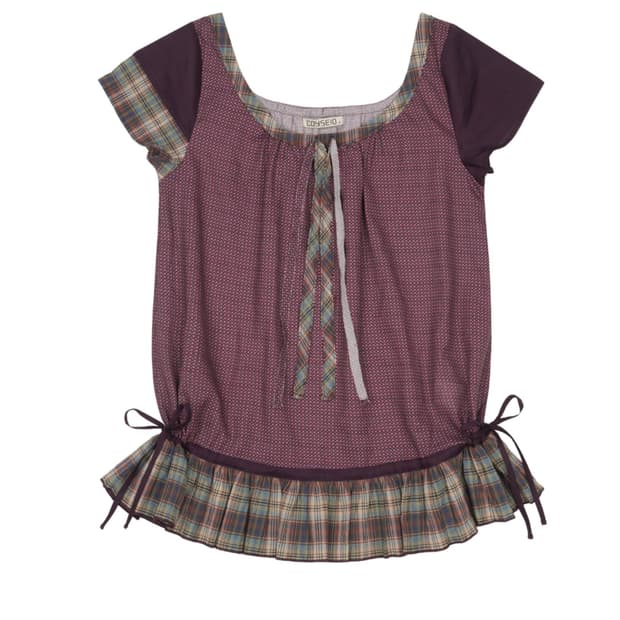 코이세이오 STRAP SHIRRING BLOUSE PURPLE