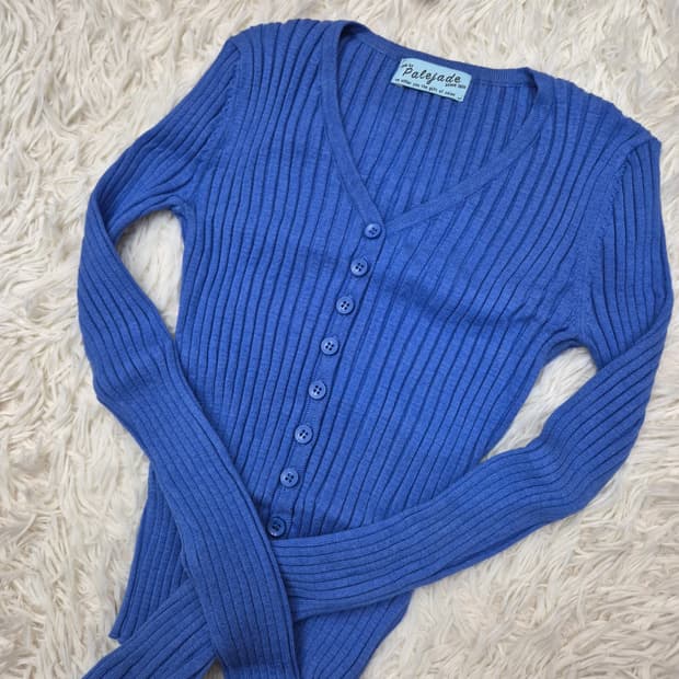 페일제이드 맥가디건_아쿠아블루