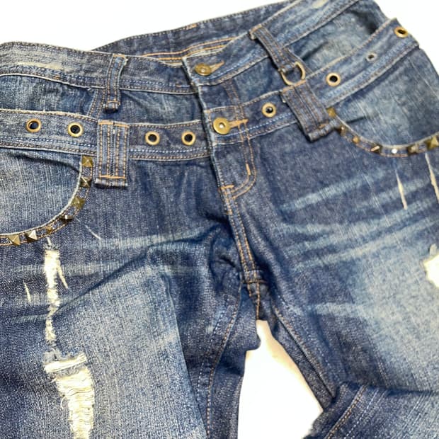 2way denim pants 