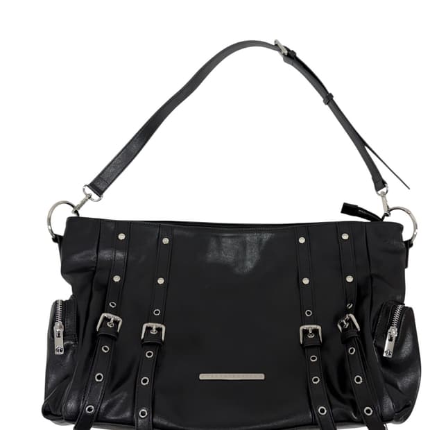 트리밍버드 멕시 스터드 백 블랙