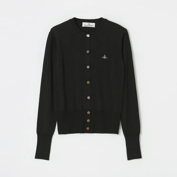 비비안웨스트우드 베아 버진울 가디건 블랙
