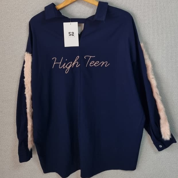 새상품) ~88 (XL) oioi 네이비 블라우스