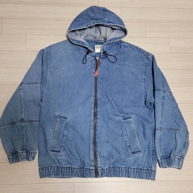[새제품] BERSHKA 데님 후드 집업 L , 100 사이즈