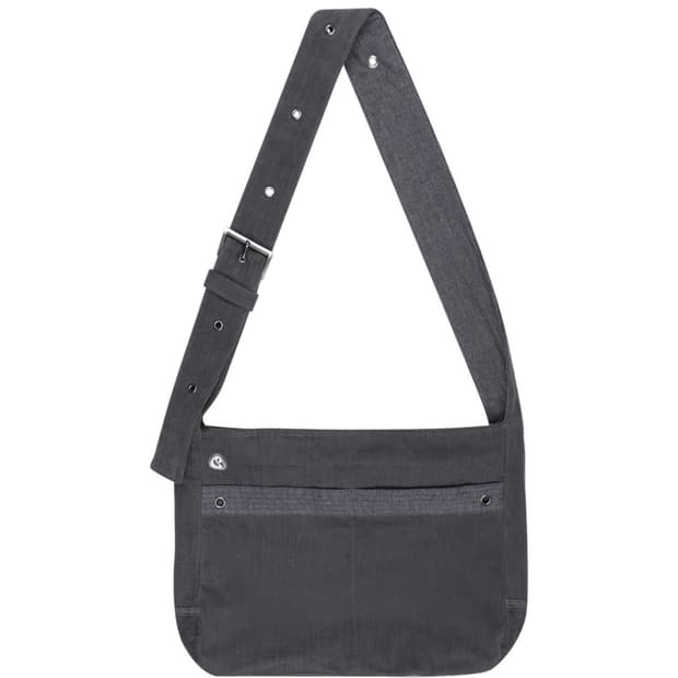 코이세이오 스트라이프 크로스백 차콜