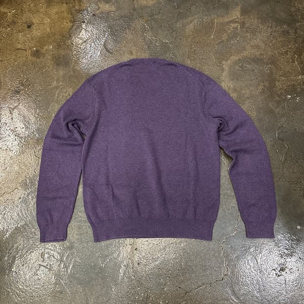 폴로 랄프로렌 퍼플 브이넥 니트 S
