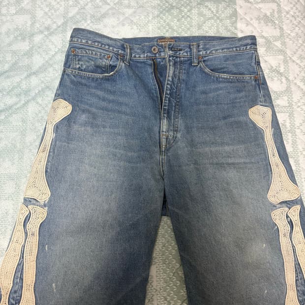 캐피탈 본 데님 쇼츠