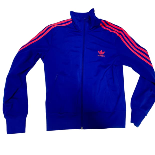 [아디다스] Y2K 팝컬러 블루 핑크 삼선 파이어버드 트랙탑 져지 100