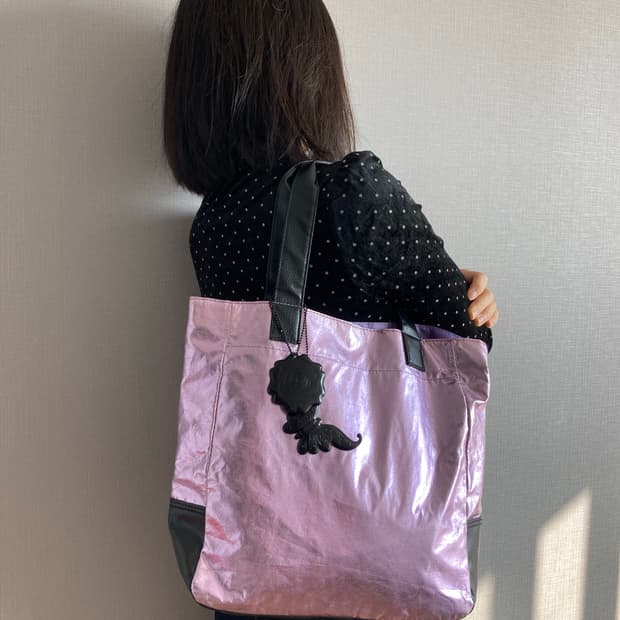 안나수이 나일론 가죽 혼방 토트백