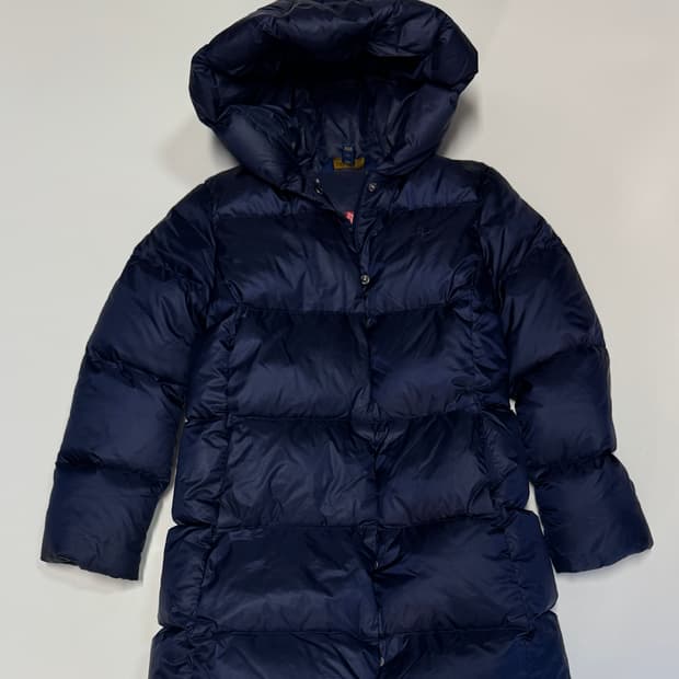 정품 폴로 랄프로렌 여성/키즈 덕 다운 후드 패딩 140