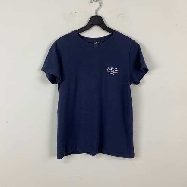 아페쎄 A.P.C 네이비 반팔 티셔츠 S <13>
