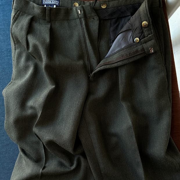 U.S.A. made light wool tweed trouser