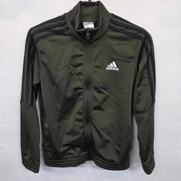 아디다스 키즈 주니어 트랙탑 져지 140 딥카키