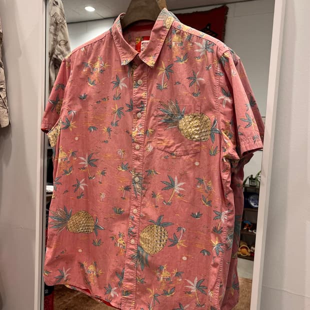 Mossimo Supply 빈티지 하와이안 반팔 셔츠