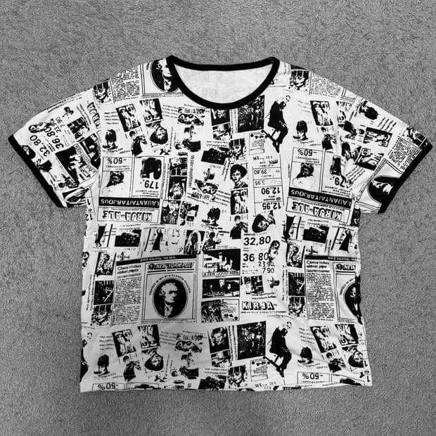 일본 빈티지 매거진 프린팅 티셔츠