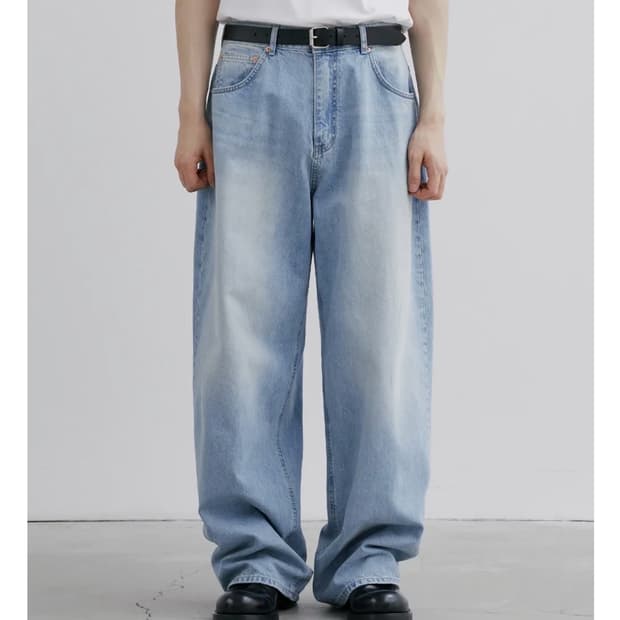 [28] 브랜디드 1709 와이드 연청 데님팬츠