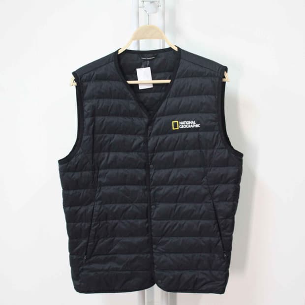 W-3462/네셔널지오그래픽 정품 남성용 거위털 패딩 조끼 105