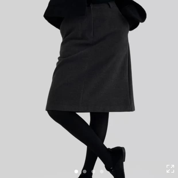 어텀 히얼스커트 챠콜