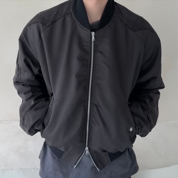 [M] cmmawear 커마웨어 C 라운드 봄버 브라운