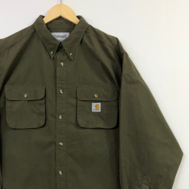Xxl 칼하트 카키 워크 셔츠
